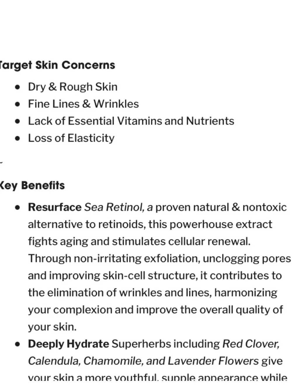 Earth Harbor Siren Silk Bio-Retinol Hydration Moisturizer Cream - BNIB
